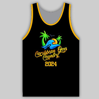 Authentic Caribbean Goes Country Basketball Jersey - Front