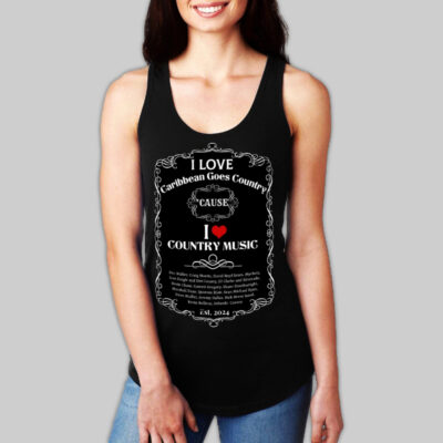 Authentic Caribbean Goes Country Women's JD Tank Top - Front