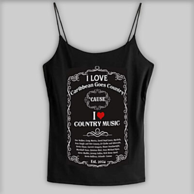Authentic Caribbean Goes Country Women's Spaghetti String Tank Top